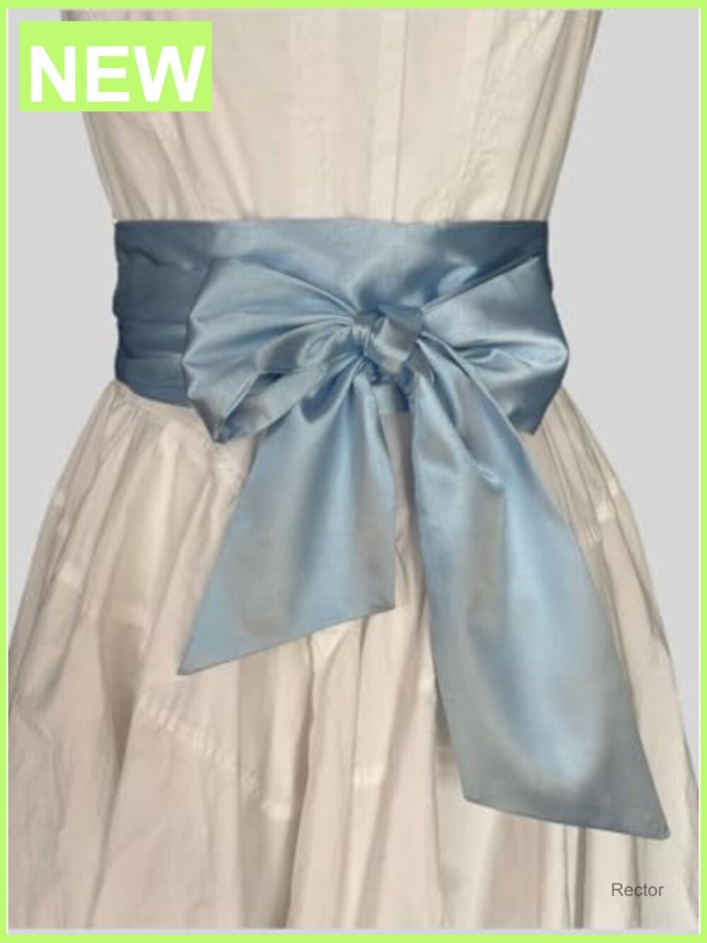 Wide Satin Bow Sash Belt Long Solid Color Wedding Hair Bow Sash - Picture 3 of 5
